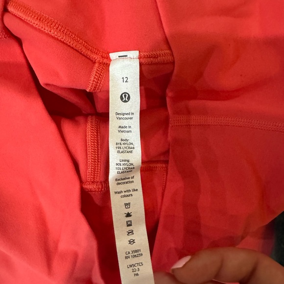 Lululemon align leggings size 12 nwot - pale raspberry - Picture 3 of 5
